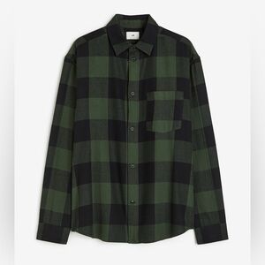H&M Men's Relaxed Fit Flannel Shirt